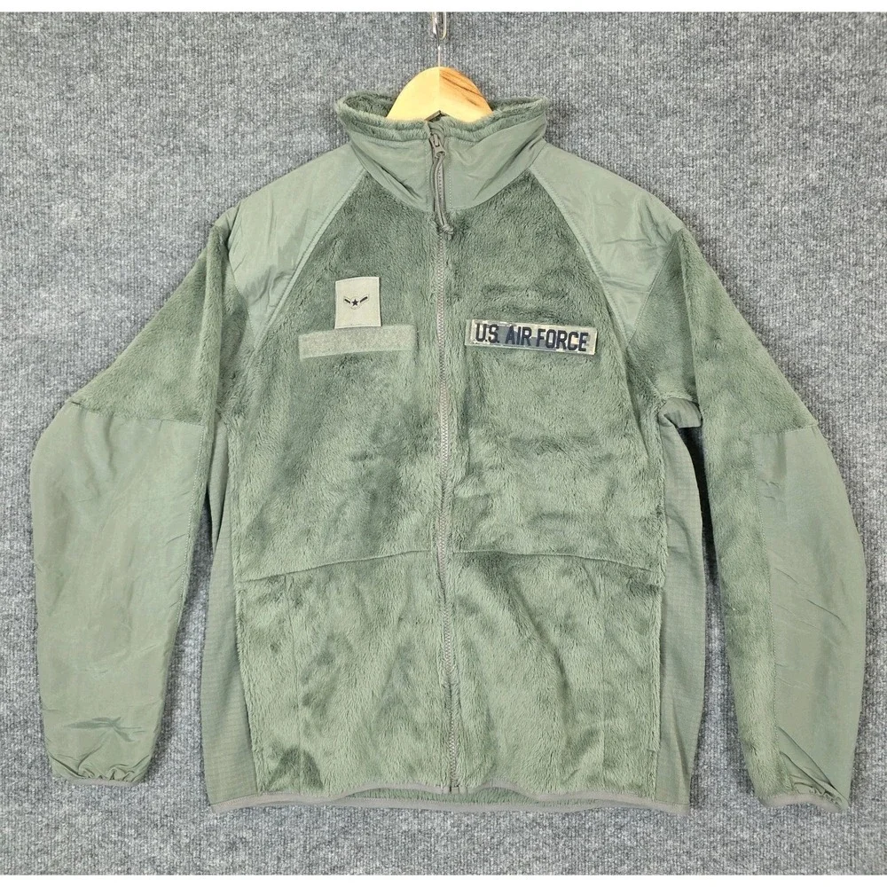 US Air Force Gen III Fleece Jacket Men SZ S Polartec Green Military USA Made